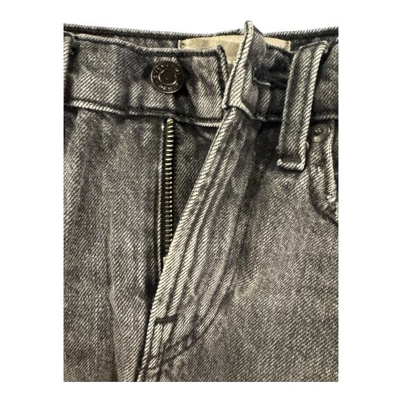 Everlane The Denim Jean Skirt Womens 23 Washed Black Raw Hem Cotton Pockets - Picture 3 of 9